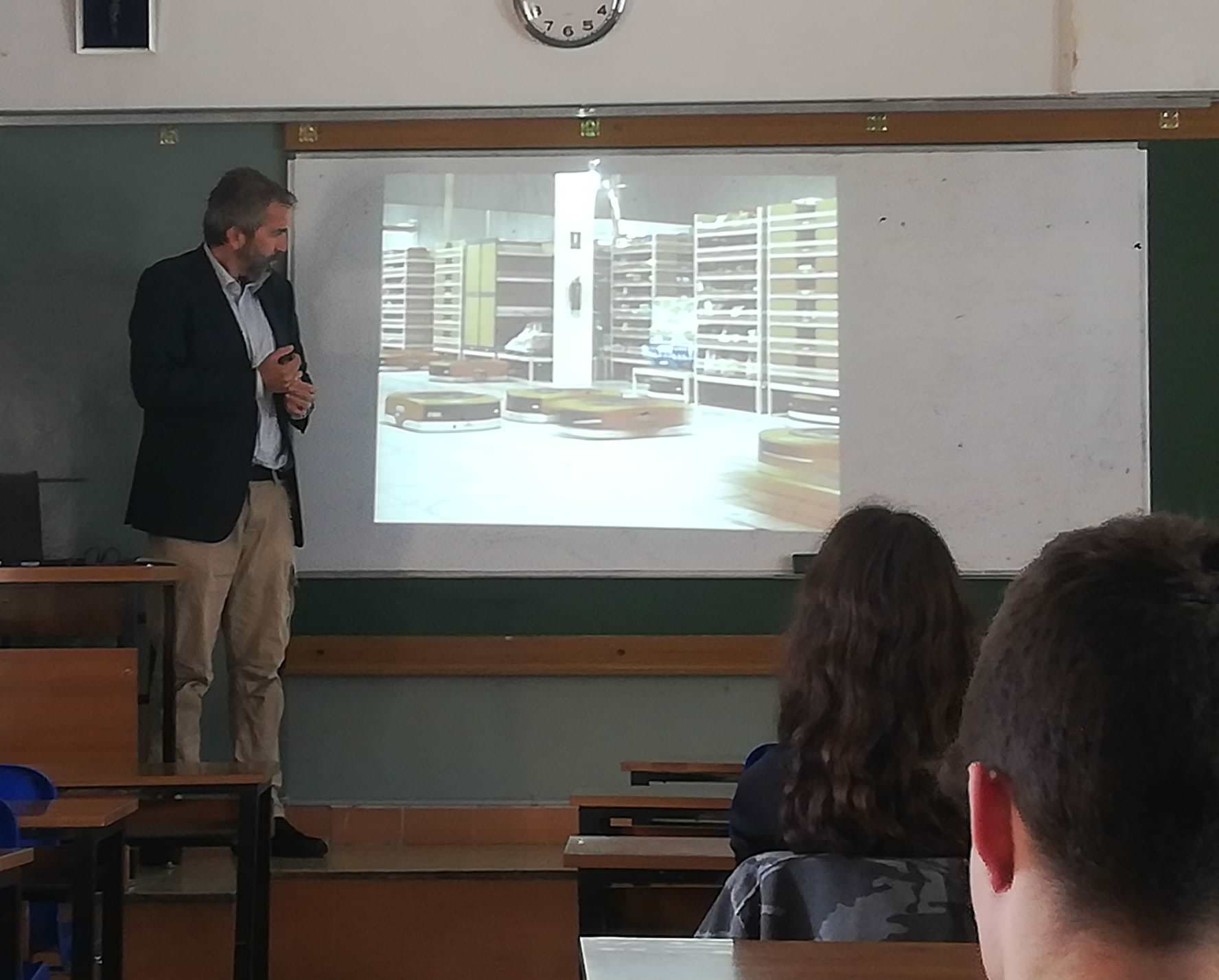 Fernando Tomás en el colegio Dominicos de Zaragoza